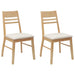 Scaune de dining 2 pcs natural 43 x 54 x 89 cm - WALTI WALTI