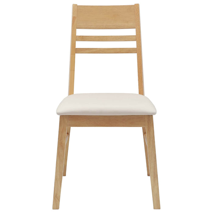 Scaune de dining 2 pcs natural 43 x 54 x 89 cm - WALTI WALTI
