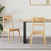 Scaune de dining 2 pcs natural 43 x 54 x 89 cm - WALTI WALTI