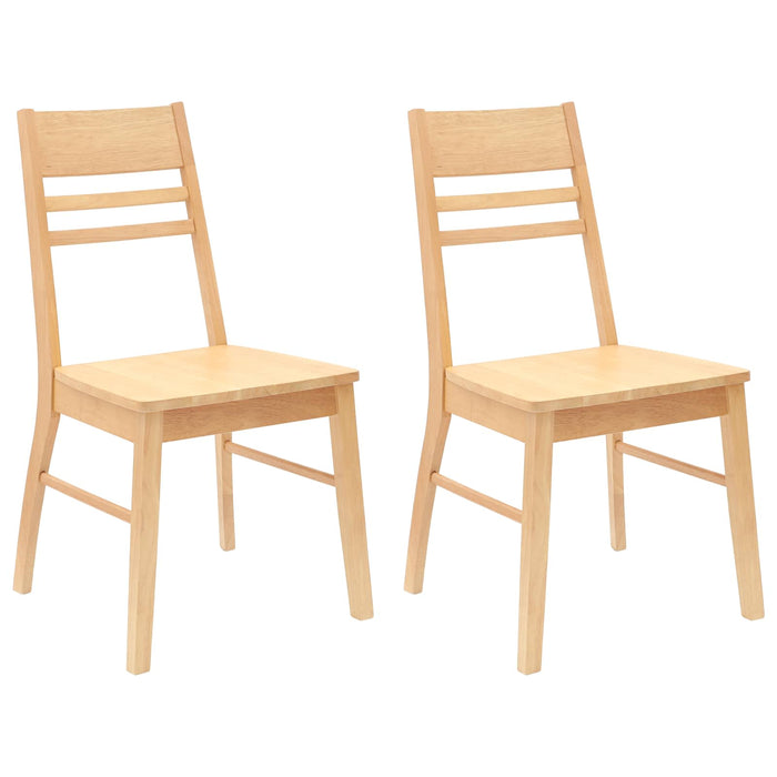 Scaune de dining 2 pcs natural 43 x 54 x 89 cm - WALTI WALTI