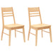 Scaune de dining 2 pcs natural 43 x 54 x 89 cm - WALTI WALTI