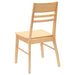 Scaune de dining 2 pcs natural 43 x 54 x 89 cm - WALTI WALTI