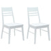 Scaune de dining 2 pcs Alb 43 x 54 x 89 cm - WALTI WALTI