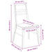 Scaune de dining 2 pcs Alb 43 x 54 x 89 cm - WALTI WALTI