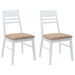 Scaune de dining 2 pcs Alb 43 x 54 x 89 cm - WALTI WALTI