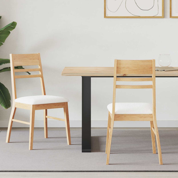 Scaune de dining 2 pcs natural 43 x 54 x 89 cm - WALTI WALTI