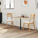 Scaune de dining 2 pcs natural 43 x 54 x 89 cm - WALTI WALTI