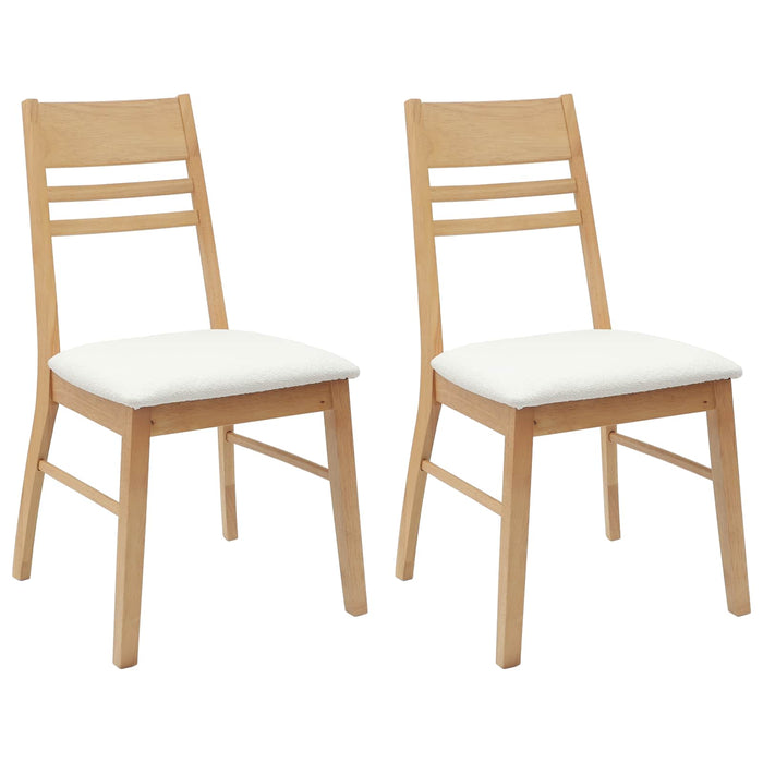 Scaune de dining 2 pcs natural 43 x 54 x 89 cm - WALTI WALTI