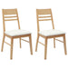 Scaune de dining 2 pcs natural 43 x 54 x 89 cm - WALTI WALTI
