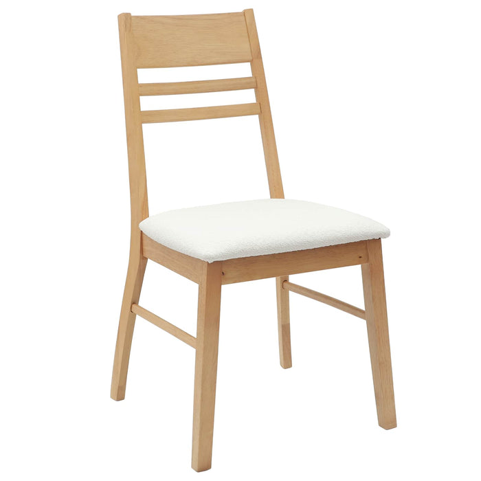 Scaune de dining 2 pcs natural 43 x 54 x 89 cm - WALTI WALTI