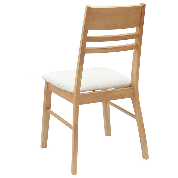 Scaune de dining 2 pcs natural 43 x 54 x 89 cm - WALTI WALTI