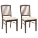 Scaune de dining 2 pcs Maro deschis 50 x 52,5 x 91 cm - WALTI WALTI