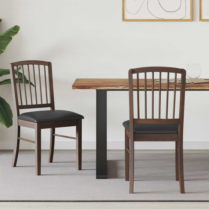 Scaune de dining 2 pcs Maro deschis 50 x 52,5 x 91 cm - WALTI WALTI