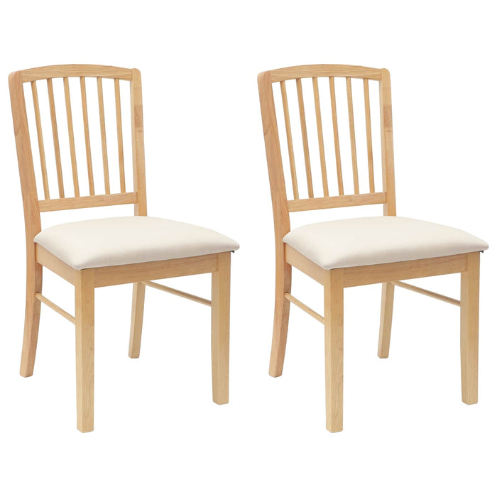 Scaune de dining 2 pcs natural 50 x 52,5 x 91 cm - WALTI WALTI
