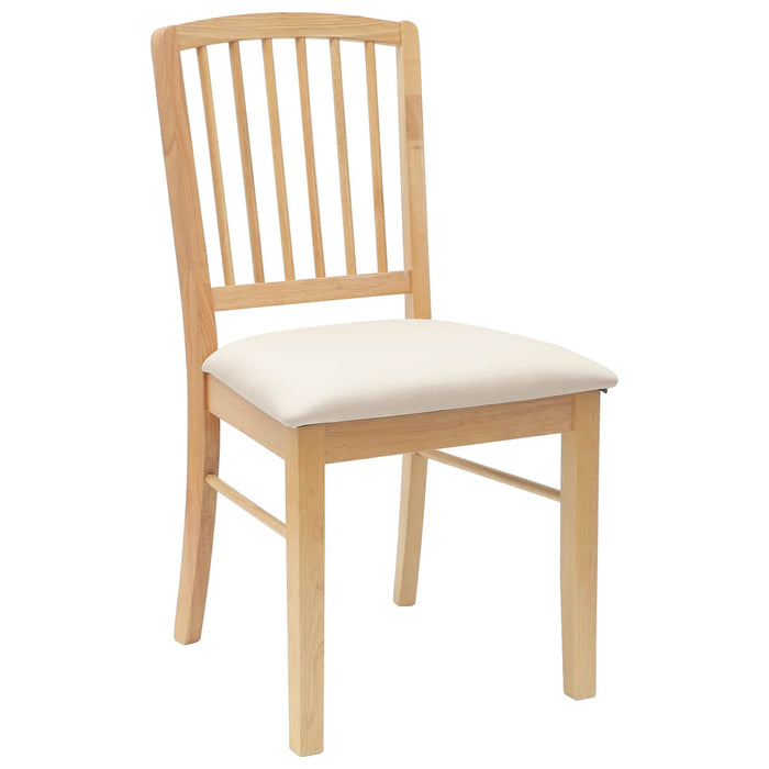 Scaune de dining 2 pcs natural 50 x 52,5 x 91 cm - WALTI WALTI