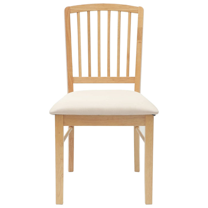 Scaune de dining 2 pcs natural 50 x 52,5 x 91 cm - WALTI WALTI