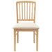 Scaune de dining 2 pcs natural 50 x 52,5 x 91 cm - WALTI WALTI