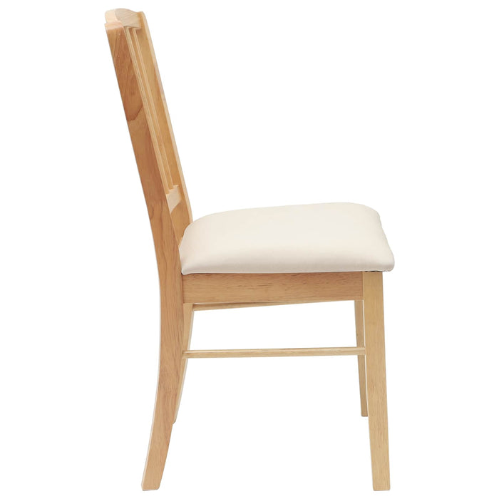 Scaune de dining 2 pcs natural 50 x 52,5 x 91 cm - WALTI WALTI