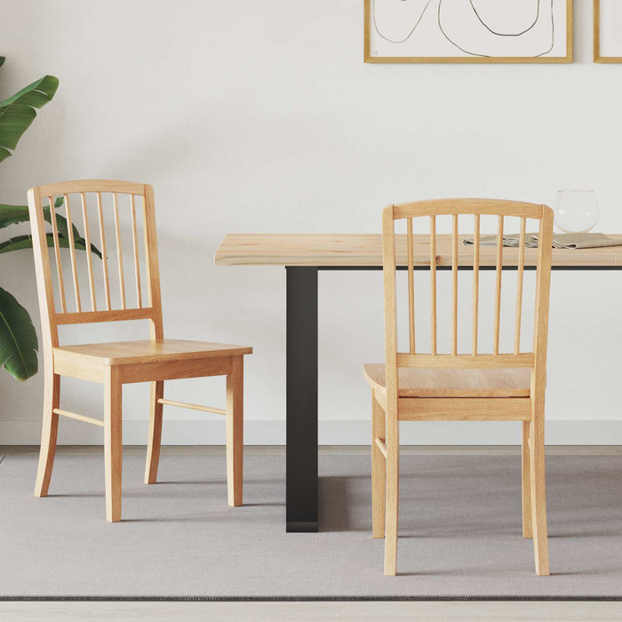 Scaune de dining 2 pcs natural 50 x 52,5 x 91 cm - WALTI WALTI