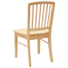 Scaune de dining 2 pcs natural 50 x 52,5 x 91 cm - WALTI WALTI