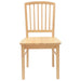 Scaune de dining 2 pcs natural 50 x 52,5 x 91 cm - WALTI WALTI