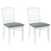 Scaune de dining 2 pcs Alb 50 x 52,5 x 91 cm - WALTI WALTI