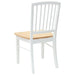 Scaune de dining 2 pcs Alb 50 x 52,5 x 91 cm - WALTI WALTI