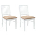 Scaune de dining 2 pcs Alb 50 x 52,5 x 91 cm - WALTI WALTI