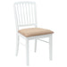 Scaune de dining 2 pcs Alb 50 x 52,5 x 91 cm - WALTI WALTI
