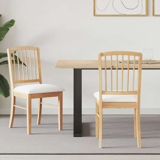 Scaune de dining 2 pcs natural 50 x 52,5 x 91 cm - WALTI WALTI