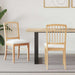 Scaune de dining 2 pcs natural 50 x 52,5 x 91 cm - WALTI WALTI