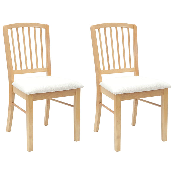 Scaune de dining 2 pcs natural 50 x 52,5 x 91 cm - WALTI WALTI