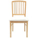 Scaune de dining 2 pcs natural 50 x 52,5 x 91 cm - WALTI WALTI