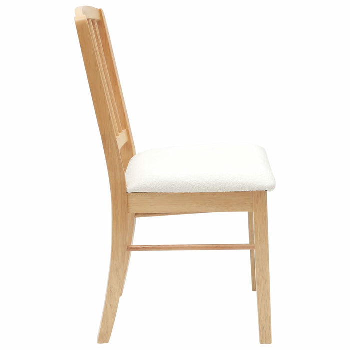 Scaune de dining 2 pcs natural 50 x 52,5 x 91 cm - WALTI WALTI