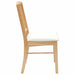 Scaune de dining 2 pcs natural 50 x 52,5 x 91 cm - WALTI WALTI