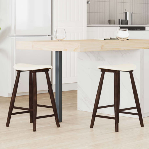 Scaune de dining 2 pcs Maro deschis 46 x 37 x 63 cm - WALTI WALTI
