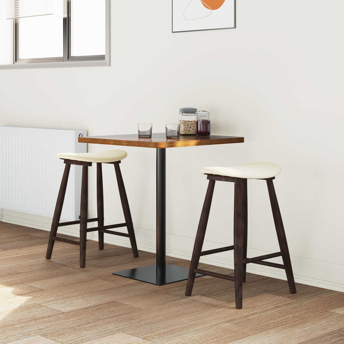 Scaune de dining 2 pcs Maro deschis 46 x 37 x 63 cm - WALTI WALTI