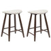 Scaune de dining 2 pcs Maro deschis 46 x 37 x 63 cm - WALTI WALTI
