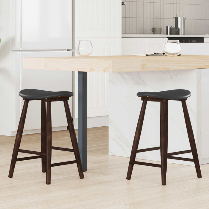 Scaune de dining 2 pcs Maro deschis 46 x 37 x 63 cm - WALTI WALTI