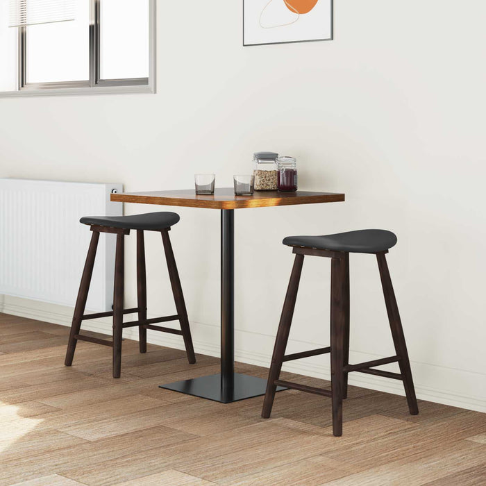 Scaune de dining 2 pcs Maro deschis 46 x 37 x 63 cm - WALTI WALTI