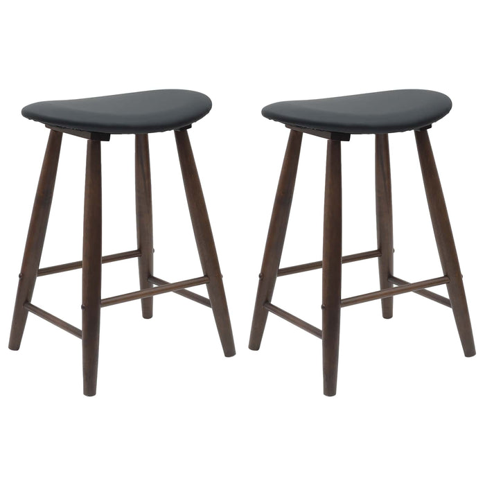 Scaune de dining 2 pcs Maro deschis 46 x 37 x 63 cm - WALTI WALTI