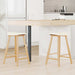 Scaune de dining 2 pcs natural 46 x 37 x 63 cm - WALTI WALTI