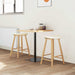 Scaune de dining 2 pcs natural 46 x 37 x 63 cm - WALTI WALTI