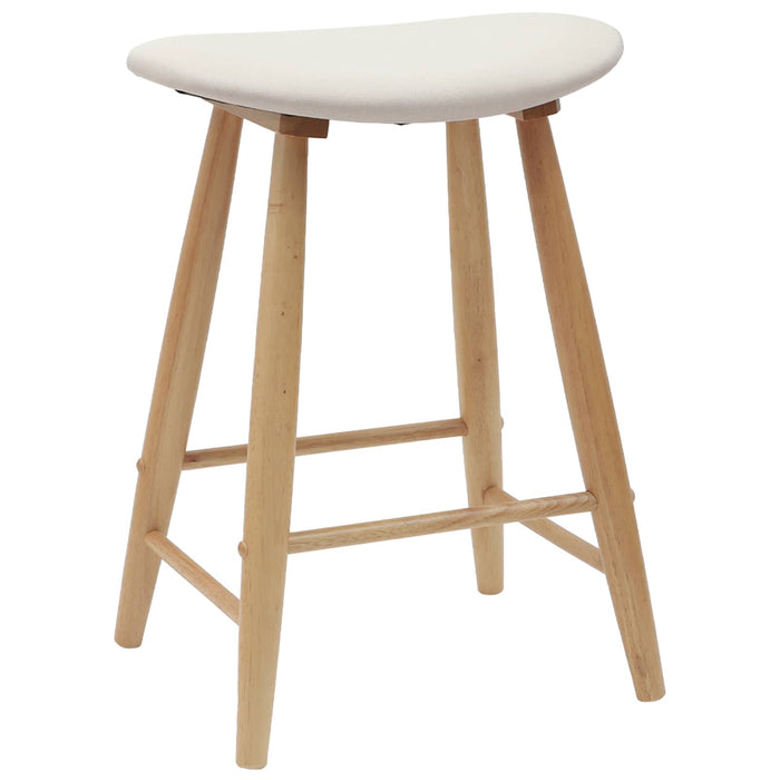 Scaune de dining 2 pcs natural 46 x 37 x 63 cm - WALTI WALTI