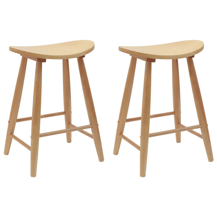 Scaune de dining 2 pcs natural 46 x 37 x 63 cm - WALTI WALTI