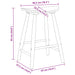 Scaune de dining 2 pcs Alb 46 x 37 x 63 cm - WALTI WALTI