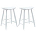 Scaune de dining 2 pcs Alb 46 x 37 x 63 cm - WALTI WALTI