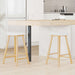 Scaune de dining 2 pcs natural 46 x 37 x 63 cm - WALTI WALTI
