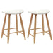 Scaune de dining 2 pcs natural 46 x 37 x 63 cm - WALTI WALTI