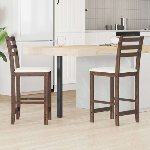 Scaune de dining 2 pcs Maro deschis 40 x 47,5 x 99,5 cm - WALTI WALTI